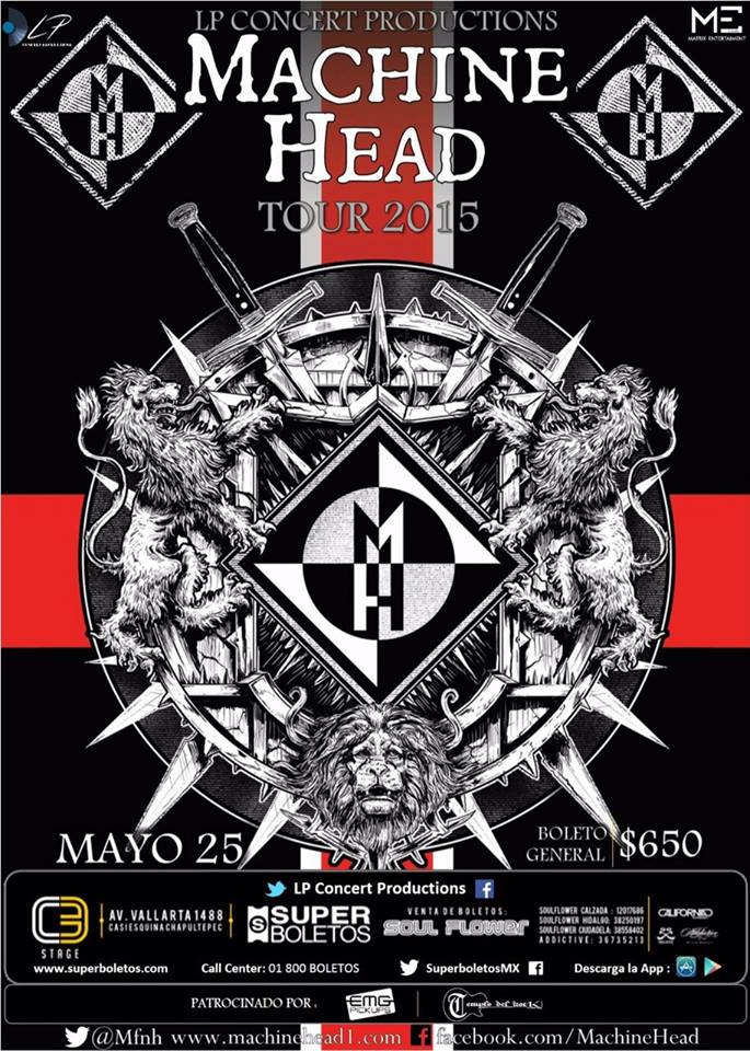 Machine Head por primera vez en México.‏
