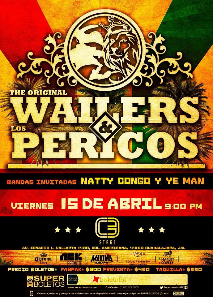 Reggae… y más reggae con Los Pericos y The Original Wailers‏