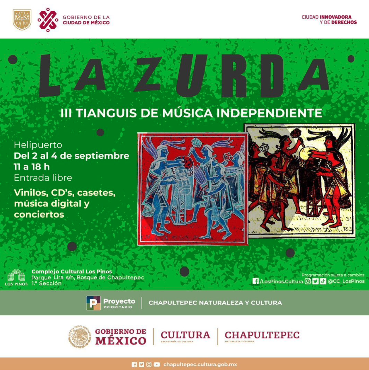 La Secretaría de Cultura trae el III Festival de Música Independiente «La Zurda»